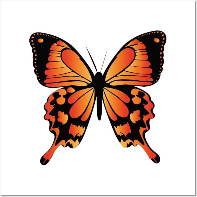 Cute Monarch Butterfly Wall Art by Pet & Nature Lovers